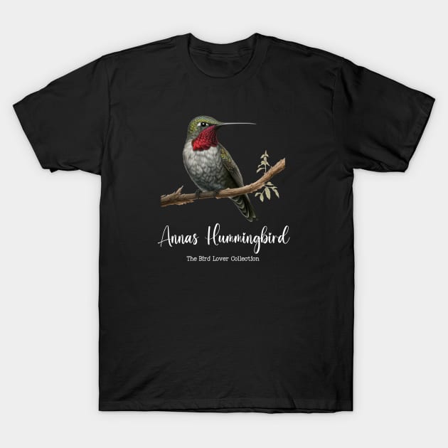 Annas Hummingbird - The Bird Lover Collection T-Shirt by goodoldvintage